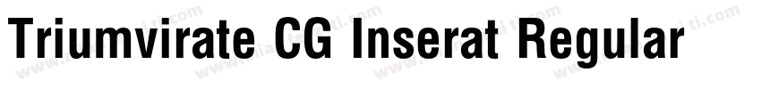 Triumvirate CG Inserat Regular字体转换